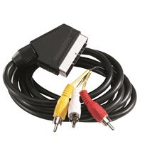 Cable 1,50m scart/ 3x RCA male